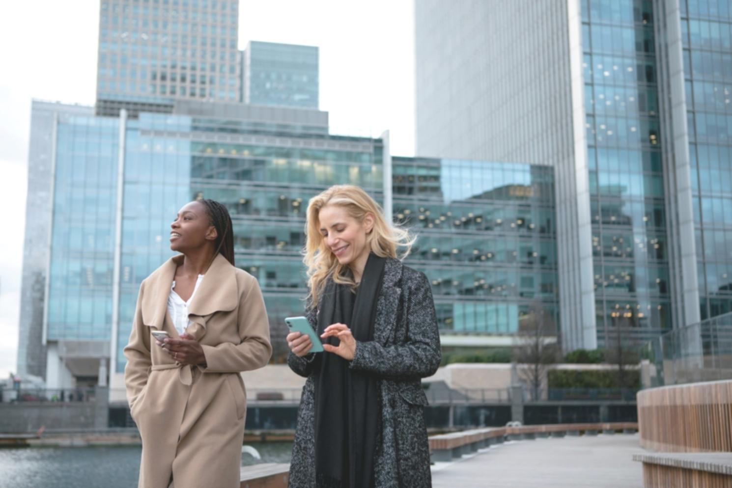 Business analytics dashboard showing financial trends